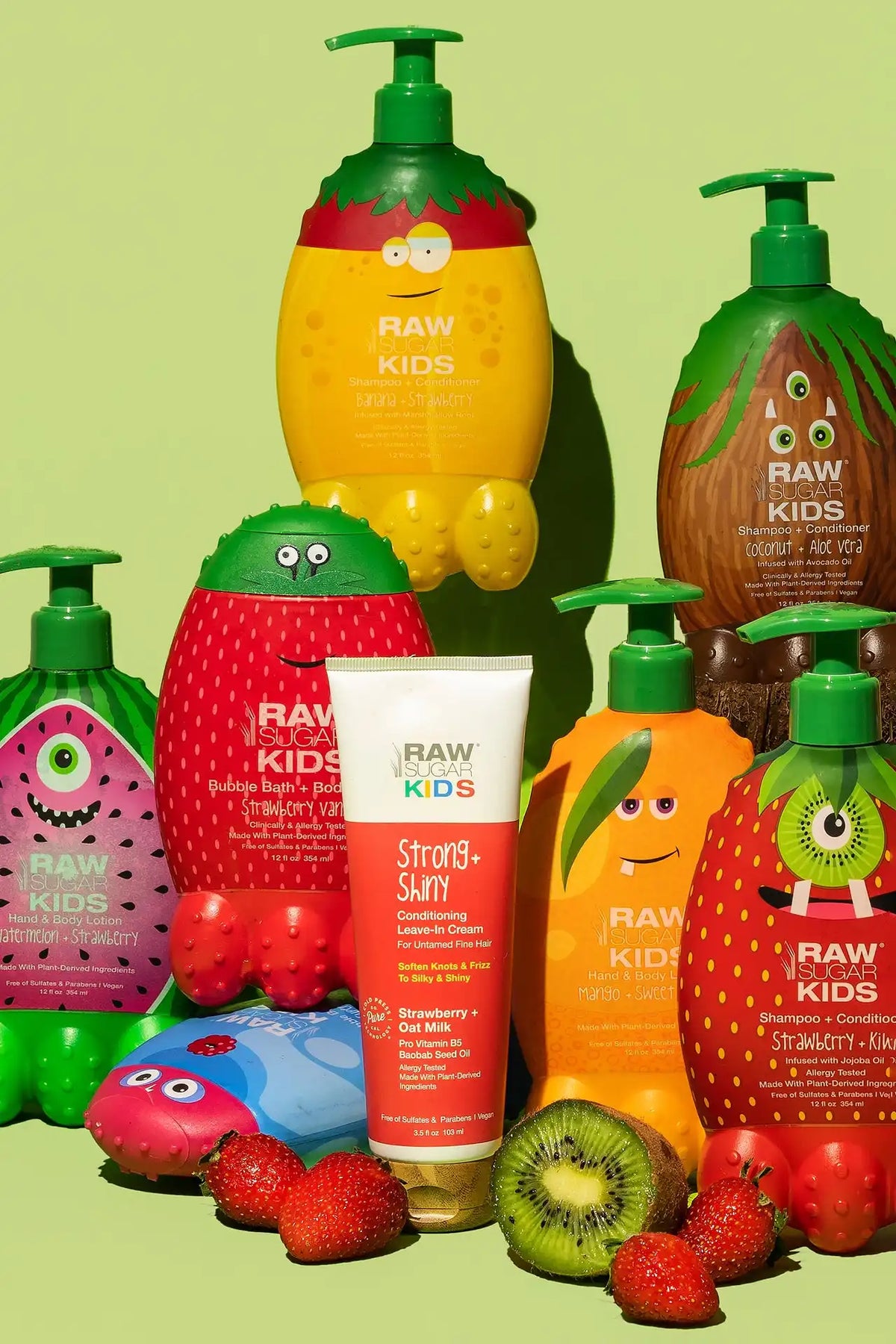 Kids' Strong + Shiny Leave-In Conditioning Cream | Strawberry + Oat Milk | 3.5 fl oz
