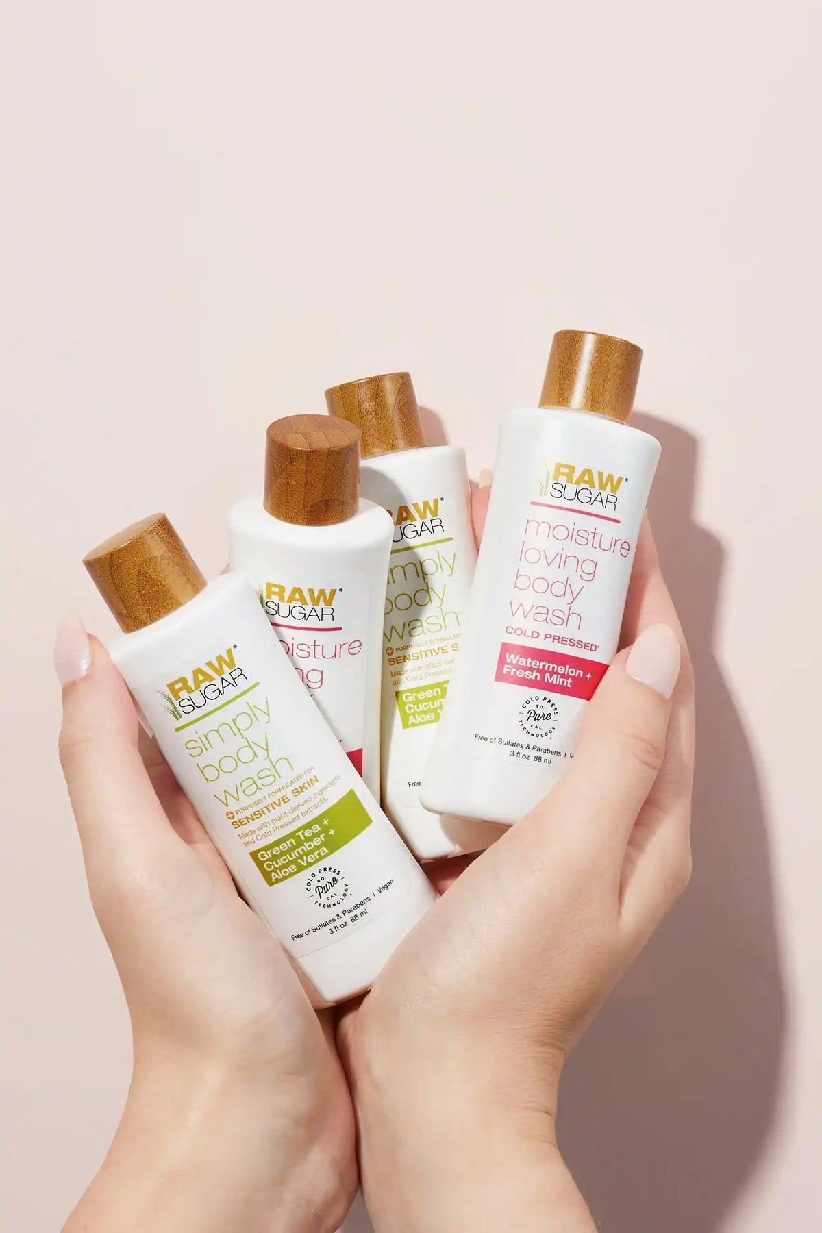 Simply Body Wash for Sensitive Skin | Green Tea + Cucumber + Aloe Vera | 3 fl oz