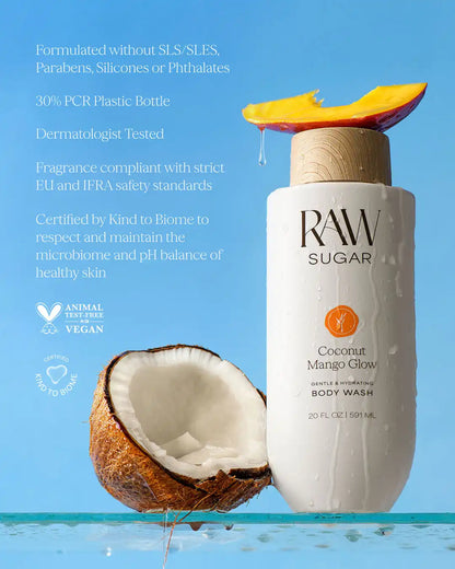 Coconut Mango Glow Body Wash | Coconut + Mango | 20 fl oz