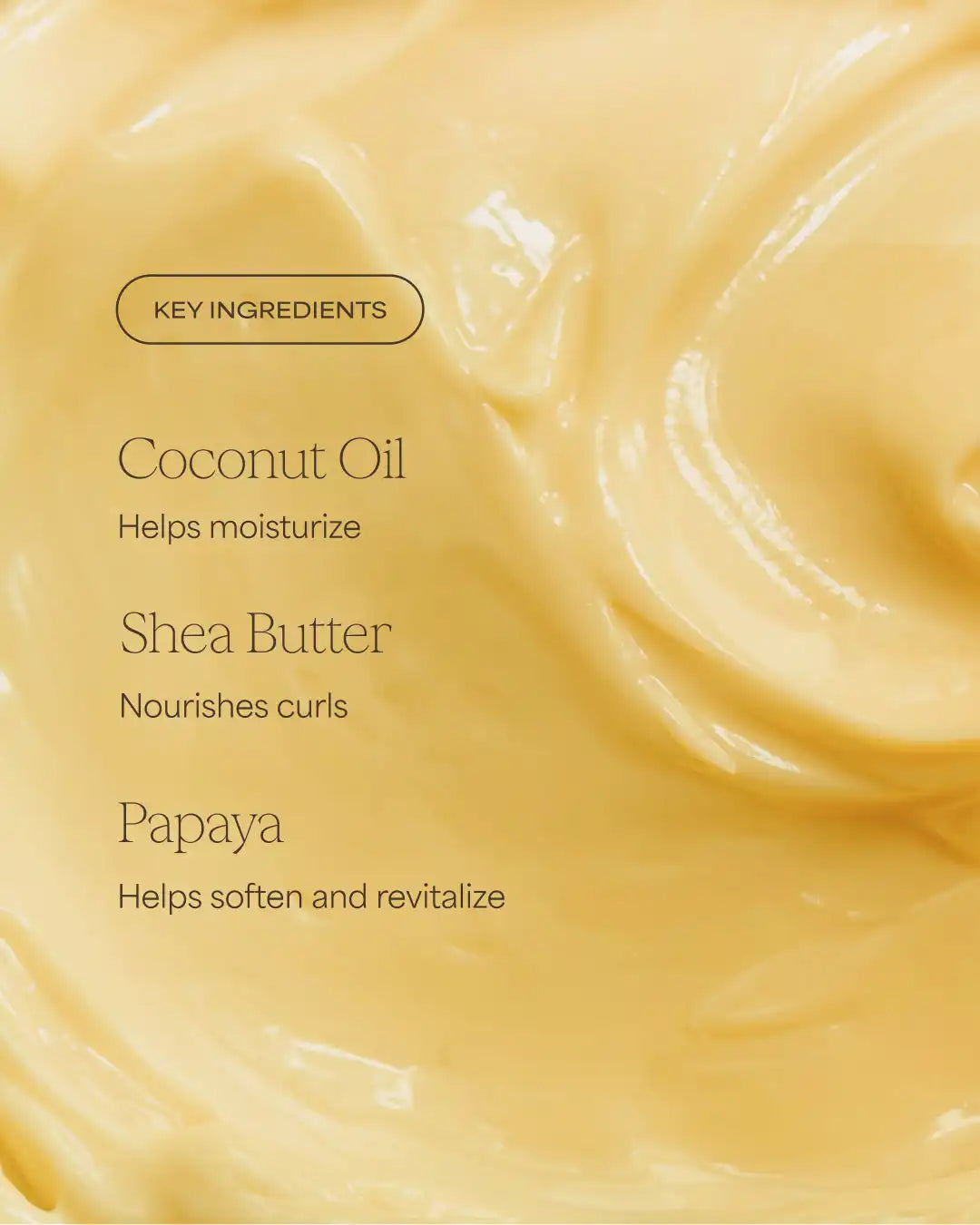 The Mighty Curl Hair Mask | Papaya + Coconut |10 fl oz