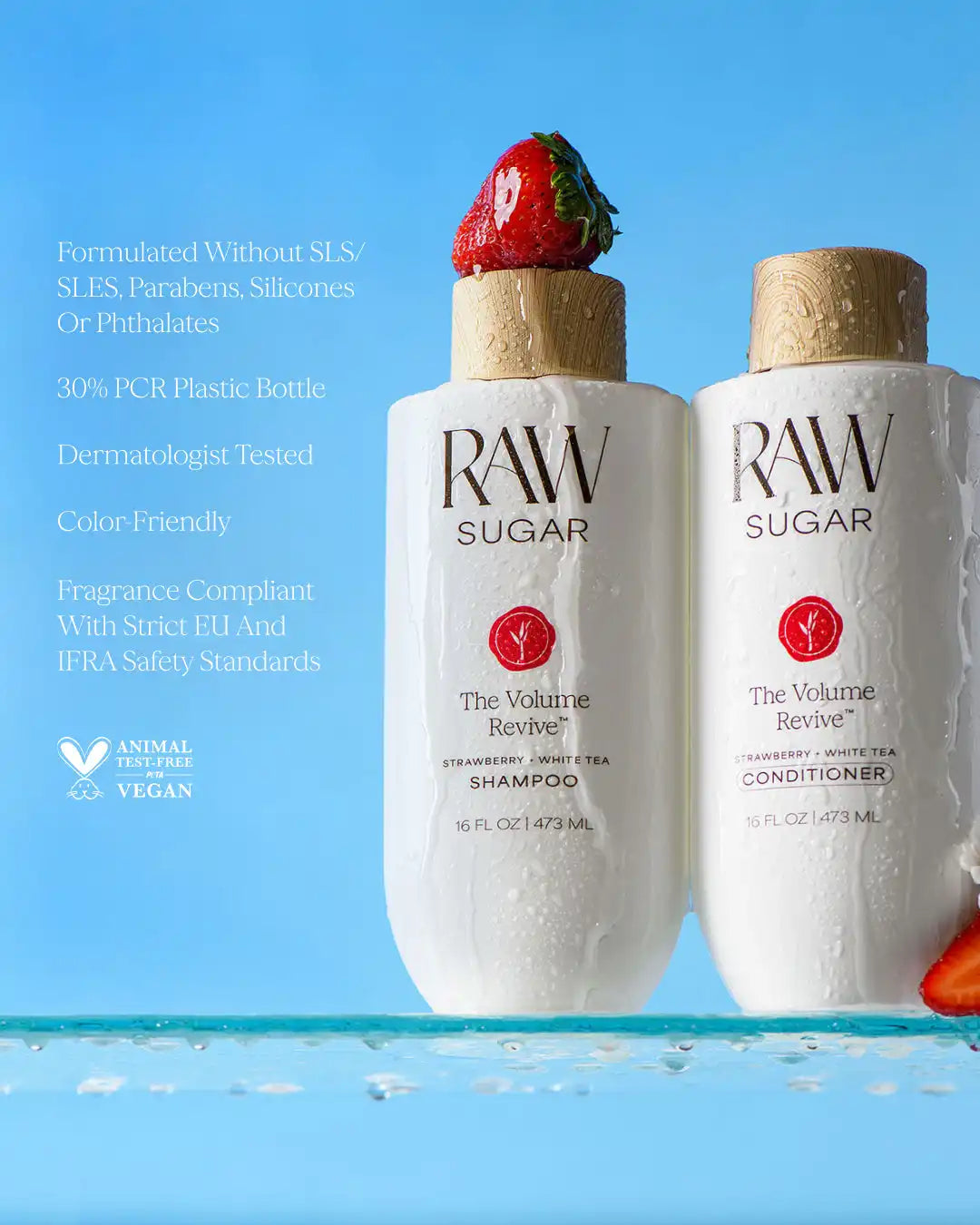 The Volume Revive Shampoo | Strawberry + White Tea | 16 fl oz