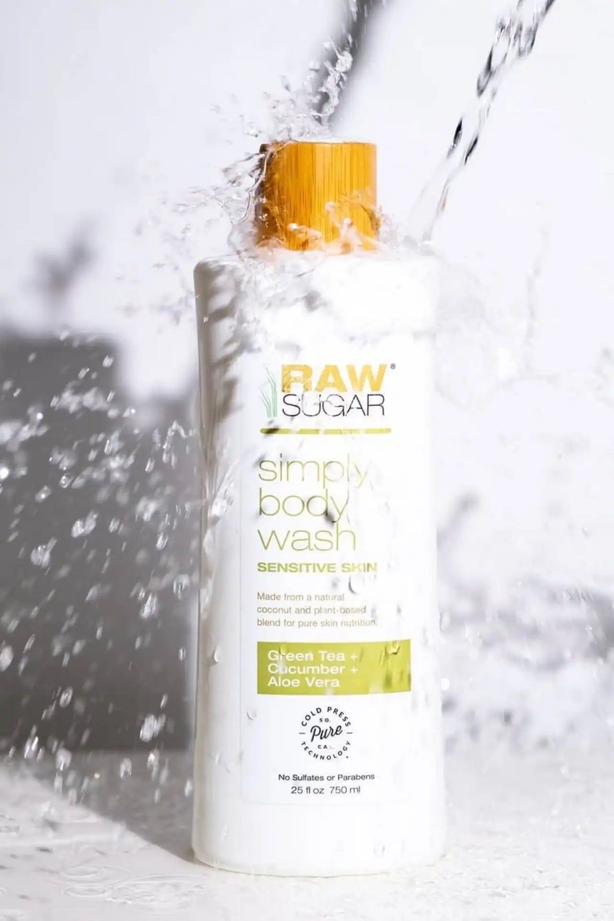 Simply Body Wash for Sensitive Skin | Green Tea + Cucumber + Aloe Vera | 3 fl oz