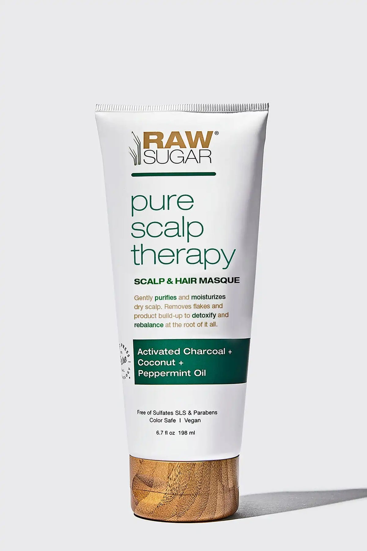 Pure Scalp Therapy - Scalp & Hair Masque | Activated Charcoal +  Coconut + Peppermint Oil | 6.7 oz