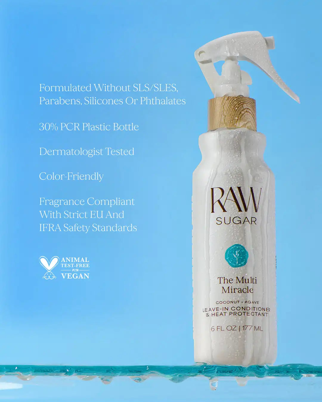 The Multi Miracle Leave-In Conditioner & Heat Protectant | Coconut + Agave | 6 fl oz