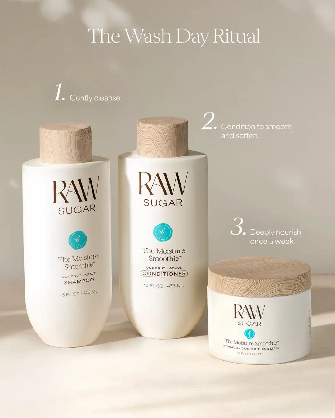 The Moisture Smoothie Shampoo | Coconut + Agave | 16 fl oz