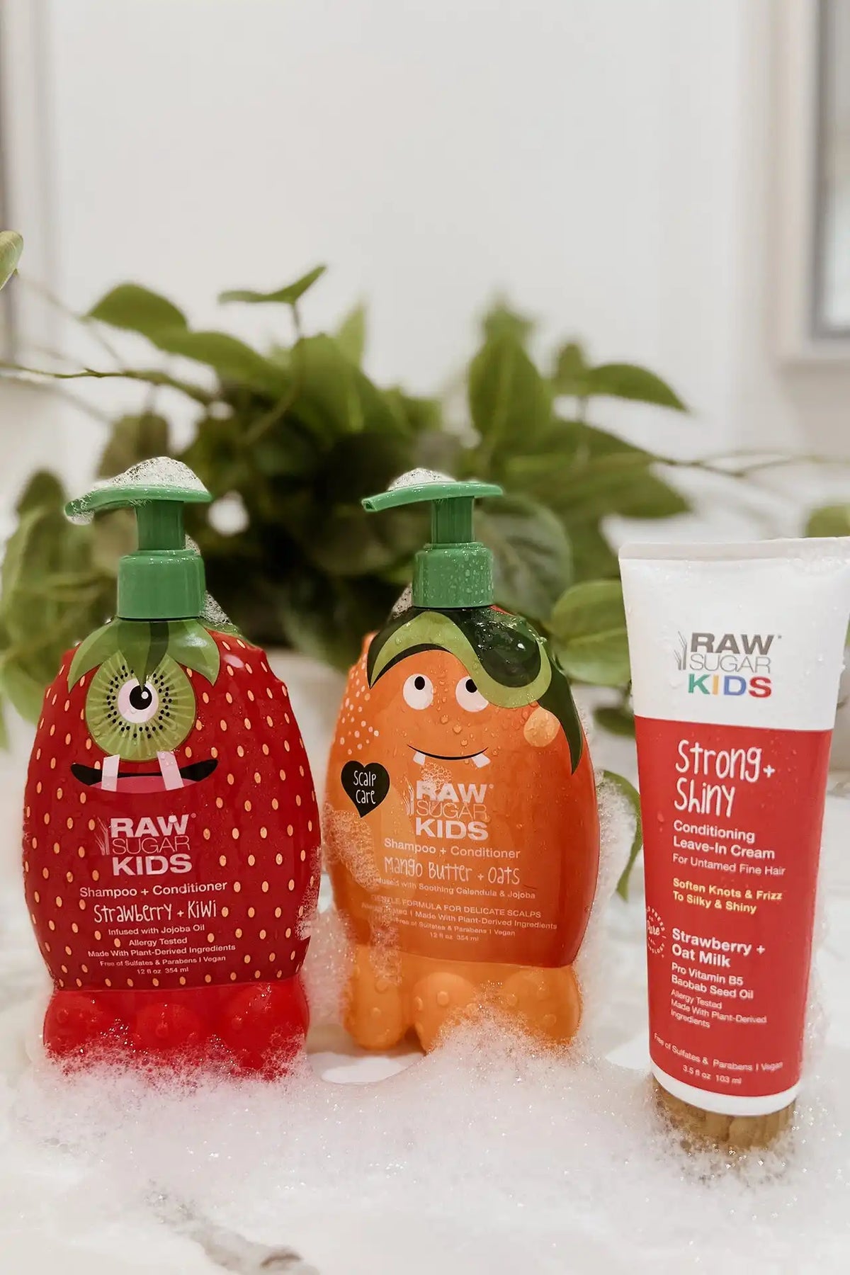 Kids' Strong + Shiny Leave-In Conditioning Cream | Strawberry + Oat Milk | 3.5 fl oz