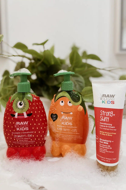 Kids' Strong + Shiny Leave-In Conditioning Cream | Strawberry + Oat Milk | 3.5 fl oz