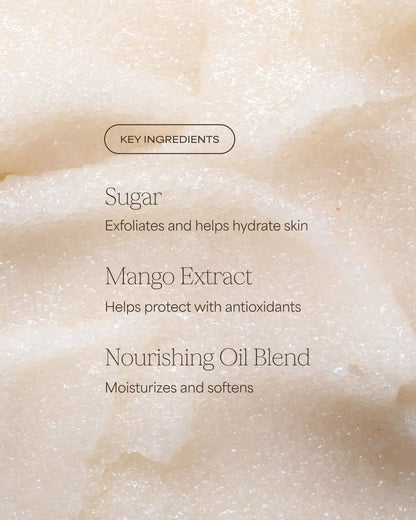 Sugar Scrub | Raw Coconut + Mango | 15 oz