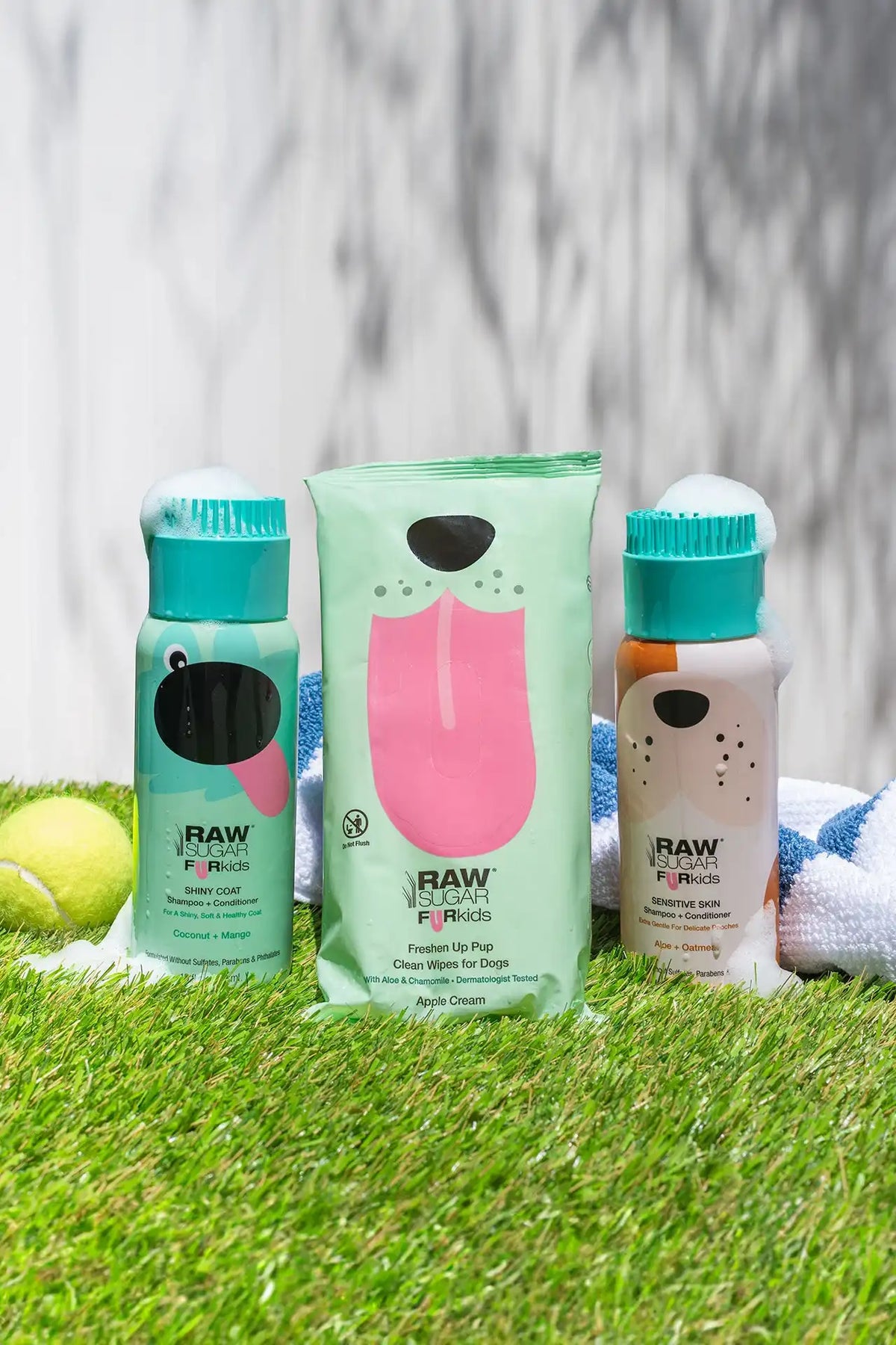 Fur Kids Sensitive Coat Shampoo + Conditioner | Aloe + Oatmeal | 16 oz