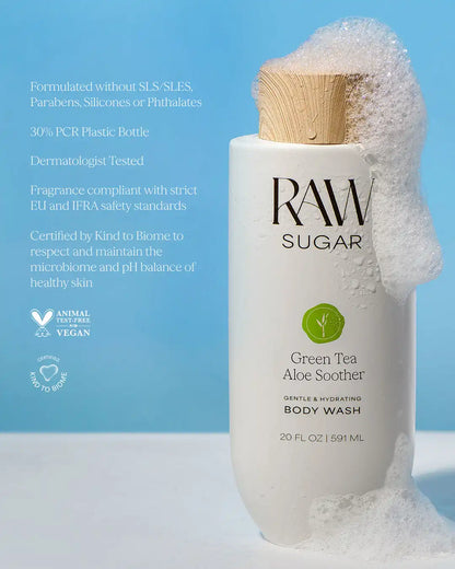 Green Tea Aloe Soother Body Wash | Green Tea + Aloe | 20 fl oz