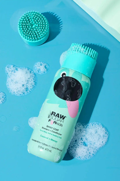 Fur Kids Shiny Coat Shampoo + Conditioner | Coconut + Mango | 16 oz
