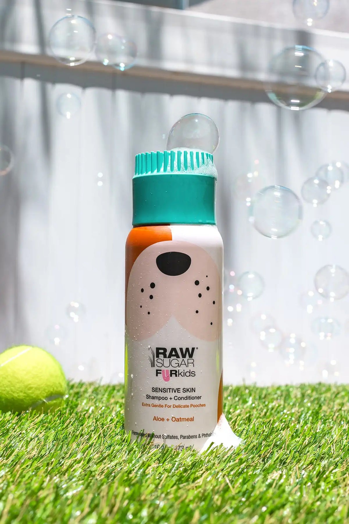 Fur Kids Sensitive Coat Shampoo + Conditioner | Aloe + Oatmeal | 16 oz